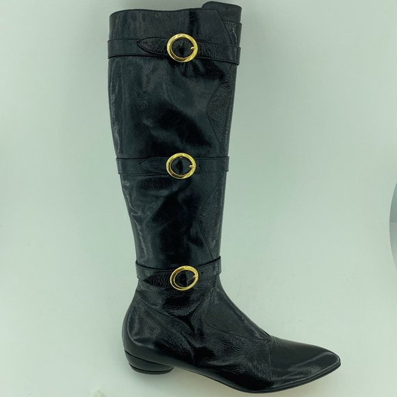 GIGI FAVELA RITA MOTOBOOT 38(ITALY) US-7.5 NIB - Picture 1 of 16